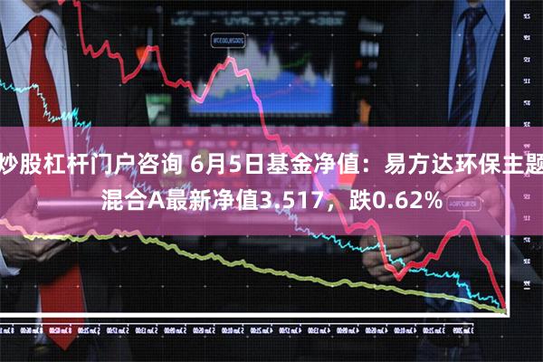 炒股杠杆门户咨询 6月5日基金净值：易方达环保主题混合A最新净值3.517，跌0.62%